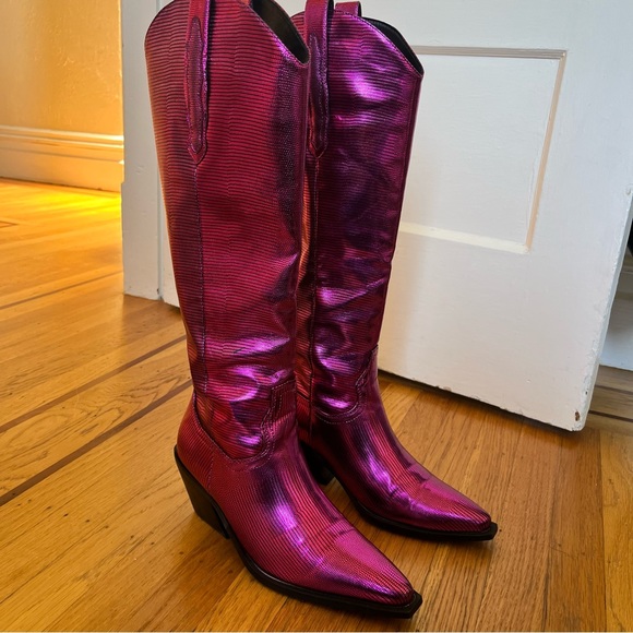 Pink sparkly cowgirl boots | Women’s Size 8 | Barbie Costume - Picture 9 of 10